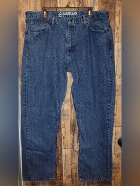 Magellan Outdoors Men's Straight Leg Dark Blue Jeans